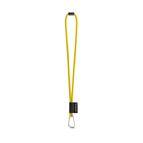 SET Lanyard TUBE Long (Ø 7 mm) s karabínou v tvare D 55 mm a bezpečnostnou sponou Ø 7 mm