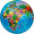 Squeeze ball in globe shape - 51848mc-1-1 - variant