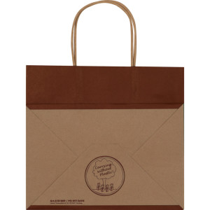 Small recycled paperbag with 2 handles