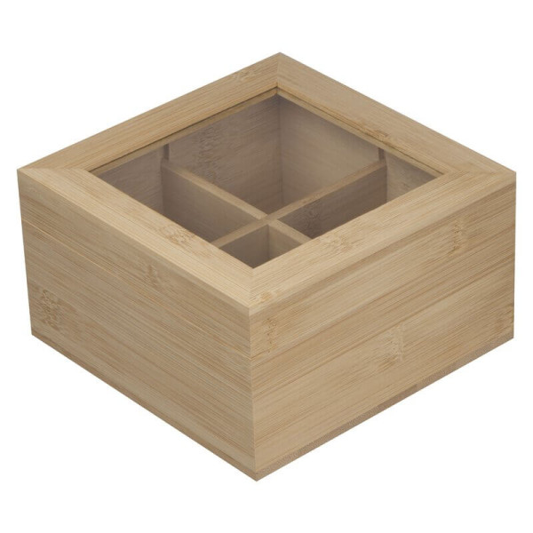 Wooden Tea-Box with Glass Lid