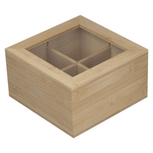 Wooden Tea-Box with Glass Lid - Reklamnepredmety