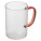 Glass Mug with colored Handle - 8234005-1 - variant