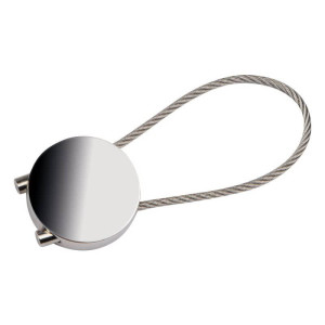 Round key chain with wire loop - Reklamnepredmety