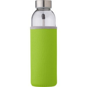 Glass bottle (500 ml) with neoprene sleeve - Reklamnepredmety
