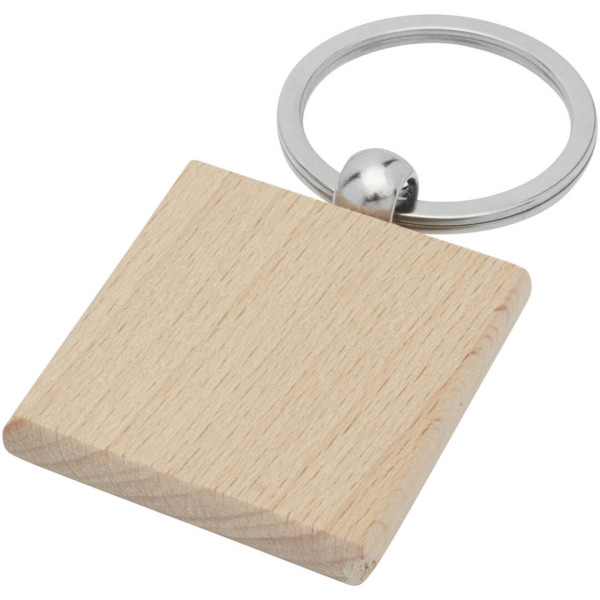 Gioia štvorcová kľúčenka z bukového dreva