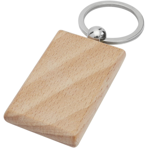 Gian obdĺžniková kľúčenka z bukového dreva