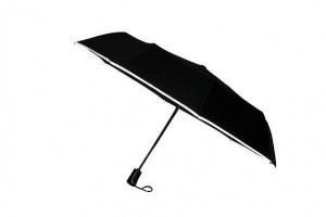 SCHWARZWOLF CRUX folding umbrella with reflective tape and carabiner - Reklamnepredmety