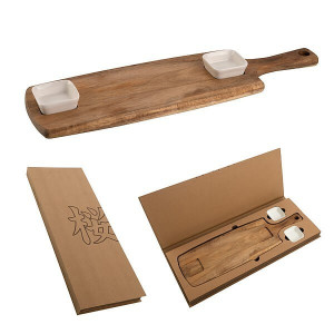 VS TAKAOKA set of cutting board and two ceramic bowls - Reklamnepredmety