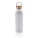 Modern stainless steel bottle with bamboo lid - p436.833__b_1 - variant XD P436.833