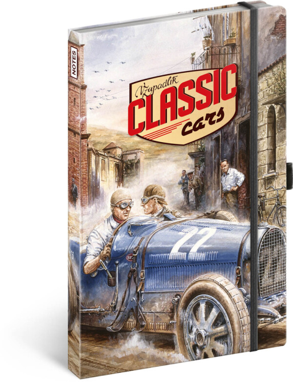 Notes Václav Zapadlík – Classic Cars, linajkovaný, 13 × 21 cm