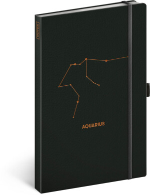 NOTIQUE Notes Zverokruh Vodnár, linajkovaný, 13 x 21 cm - Reklamnepredmety