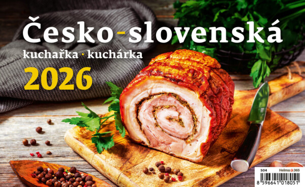 Calendar Czech-Slovak cookbook/cookbook