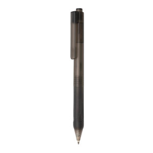 X9 frosted pen with silicon grip - Reklamnepredmety