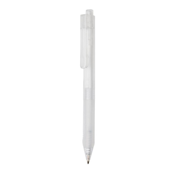 X9 frosted pen with silicon grip