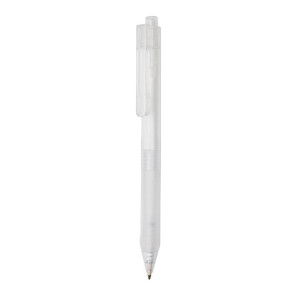 X9 frosted pen with silicon grip - Reklamnepredmety