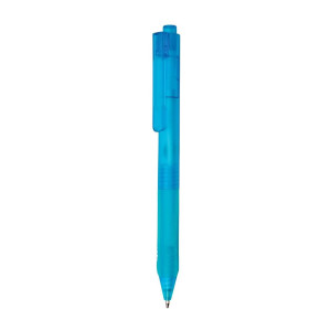 X9 frosted pen with silicon grip - Reklamnepredmety