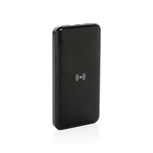 RCS standard recycled plastic wireless powerbank - Reklamnepredmety