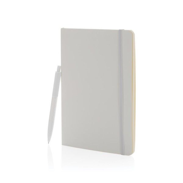 Antimicrobial A5 softcover notebook and X3 pen set