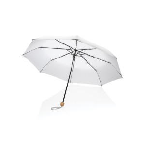 20.5" Impact AWARE™ RPET Pongee bamboo mini umbrella - Reklamnepredmety