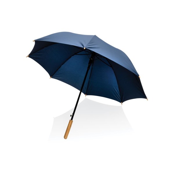 23" Impact AWARE™ RPET 190T auto open bamboo umbrella