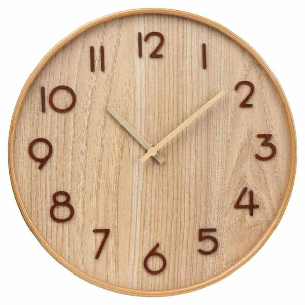 Wooden wall clock