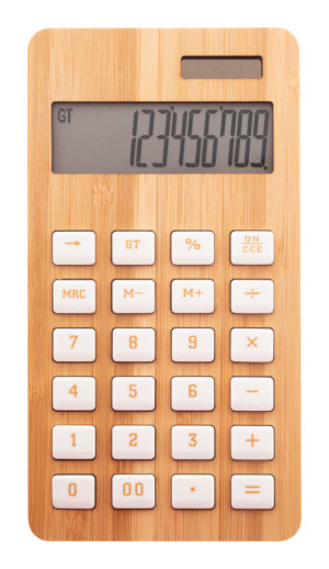 kalkulačka z bambusu - Reklamnepredmety