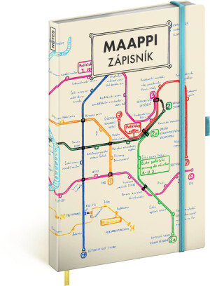 NOTIQUE Maappi notes, linajkovaný, 13 x 21 cm - Reklamnepredmety