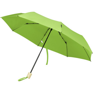 Skladací vetruodolný dáždnik Birgit 21'' z recyklovaného PET materiálu - Reklamnepredmety