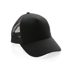 Impact AWARE™ Brushed rcotton 5 panel trucker cap 190gr - Reklamnepredmety