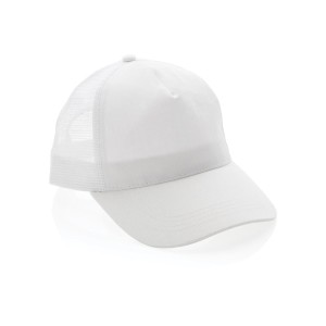 Impact AWARE™ Brushed rcotton 5 panel trucker cap 190gr - Reklamnepredmety