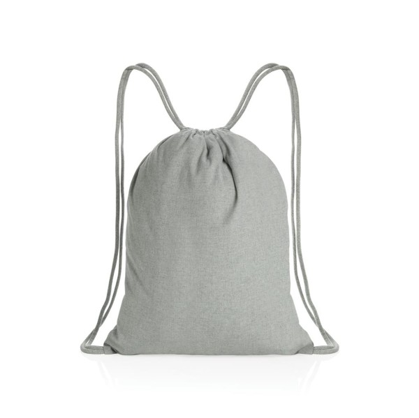Impact AWARE™ Recycled cotton drawstring backpack 145gr