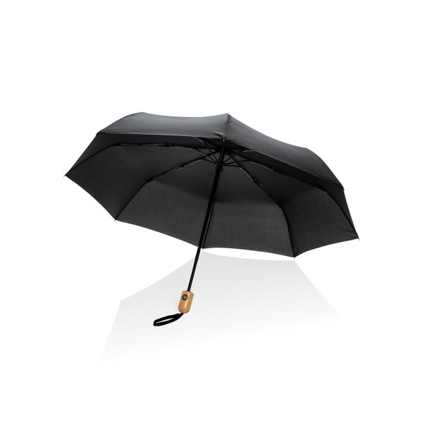 21" Impact AWARE™ RPET bamboo auto open/close umbrella