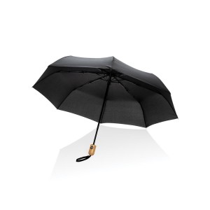 21" Impact AWARE™ RPET bamboo auto open/close umbrella - Reklamnepredmety