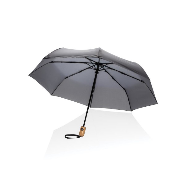 21" Impact AWARE™ RPET bamboo auto open/close umbrella