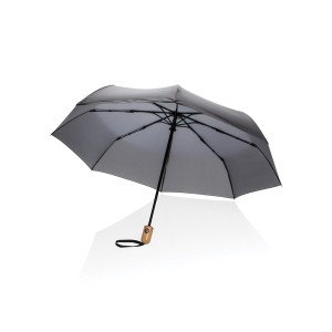 21" Impact AWARE™ RPET bamboo auto open/close umbrella - Reklamnepredmety