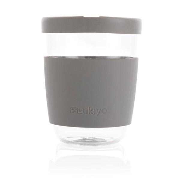 Ukiyo borosilicate glass with silicon lid and sleeve