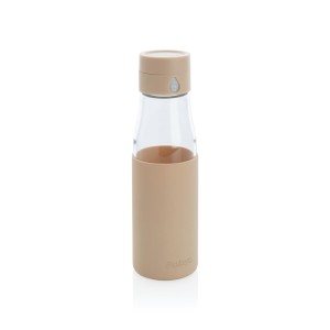 Ukiyo glass hydration tracking bottle with sleeve - Reklamnepredmety