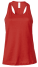 Tielko Jersey Racerback - cervene - variant
