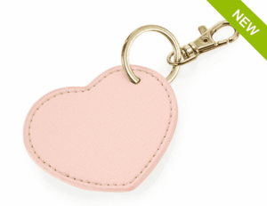 Kľúčenka z umelej kože Boutique Heart - Reklamnepredmety