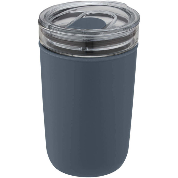 Sklenený kelímok s objemom 420 ml s vonkajšou stenou z recyklovaného plastu Bello
