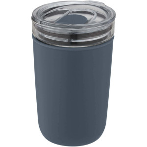 Sklenený kelímok s objemom 420 ml s vonkajšou stenou z recyklovaného plastu Bello - Reklamnepredmety