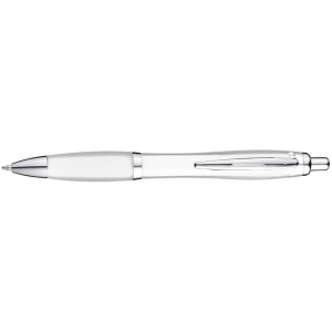 Transparent ball pen with rubber grip - Reklamnepredmety