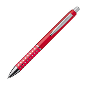 Plastic ball pen with sparkling dot grip zone - Reklamnepredmety