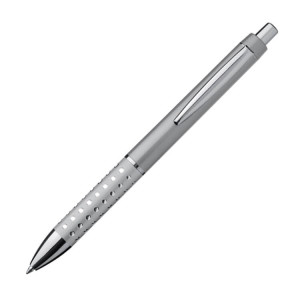 Plastic ball pen with sparkling dot grip zone - Reklamnepredmety