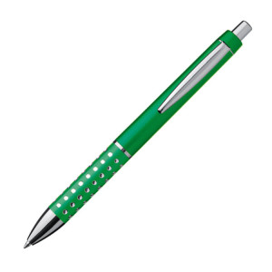 Plastic ball pen with sparkling dot grip zone - Reklamnepredmety