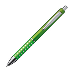Plastic ball pen with sparkling dot grip zone - Reklamnepredmety