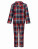 Detské flanelové pyžamo - SM074_Red-Navy-Check - variant Ls 1000325687