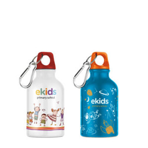 300 ml aluminum bottle with carabiner - Reklamnepredmety