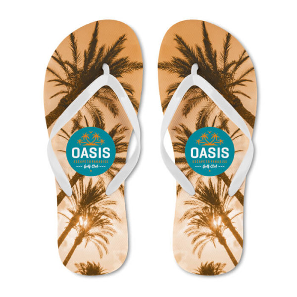 Single layer beach slippers