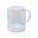 Deluxe double wall electroplated glass mug - p433.110__b_1 - variant XD P433.110